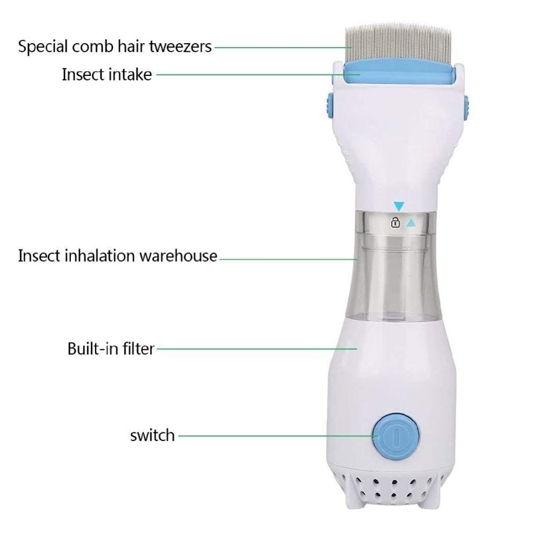 Automatic Head Vacuum Lice Comb