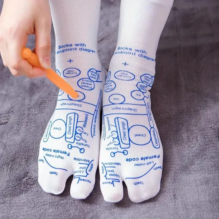 SC™ Foot Reflexology Socks with Massage Stick