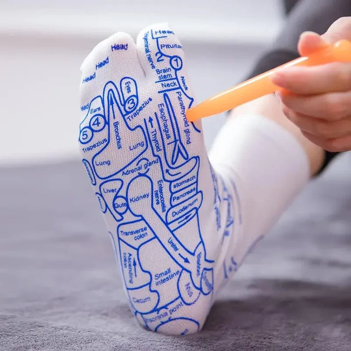 SC™ Foot Reflexology Socks with Massage Stick