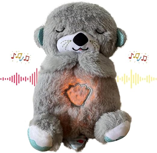 SCโข Breathing Teddy Bear With Sleeping Music Sound