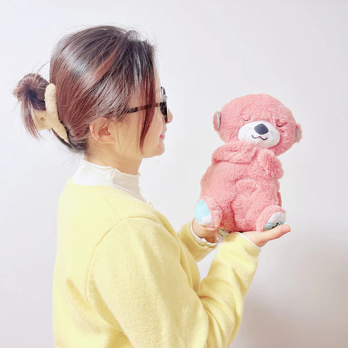 SCโข Breathing Teddy Bear With Sleeping Music Sound