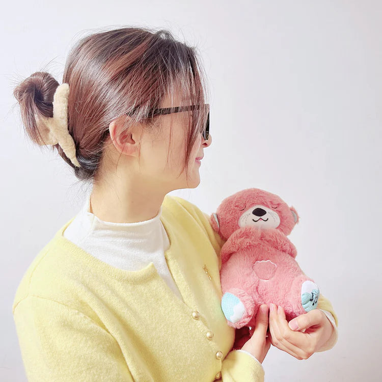SCโข Breathing Teddy Bear With Sleeping Music Sound