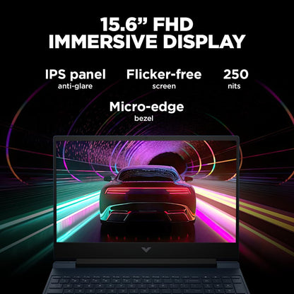 HP Victus Gaming Laptop, AMD Ryzen 5 5600H, AMD 4GB Radeon RX 6500M Graphics