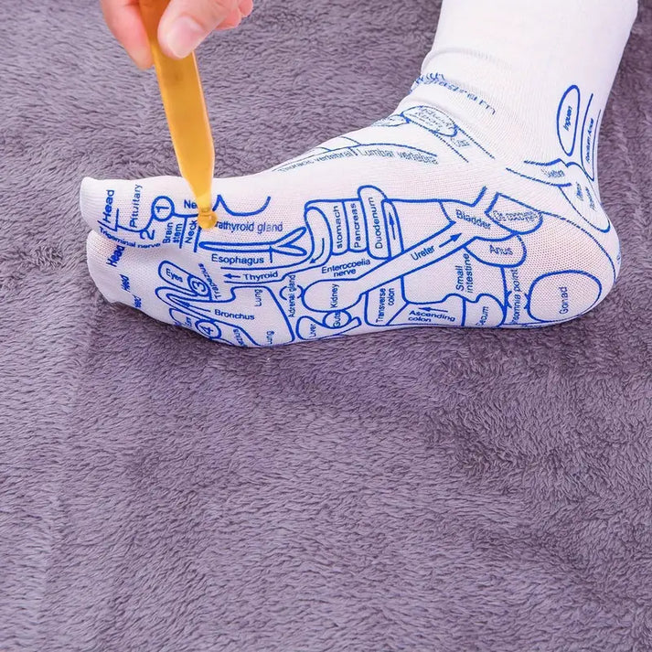 SC™ Foot Reflexology Socks with Massage Stick