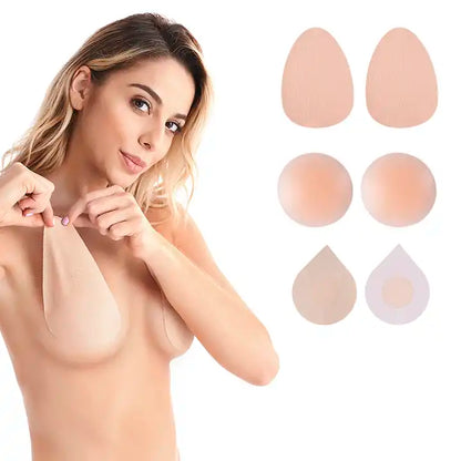 SC™ Waterproof Silicone Adhesive Nipple Cover Pull Up Bra