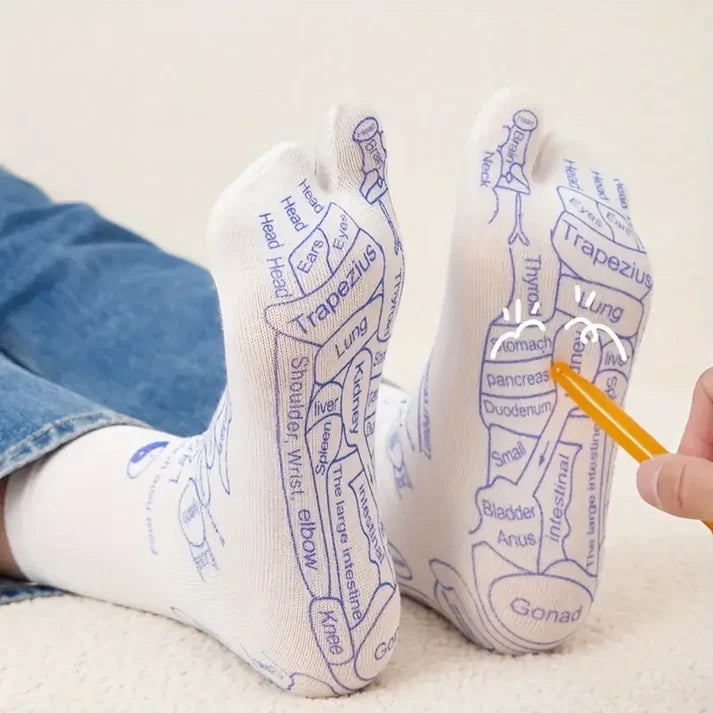 SC™ Foot Reflexology Socks with Massage Stick