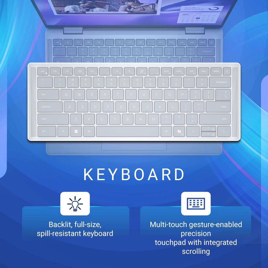 (Refurbished)Dell Inspiron 7441 Plus Laptop, Built-in AI Snapdragon X Plus X1P-64-100 10 Core, 16GB LPDDR5X + 512GB SSD