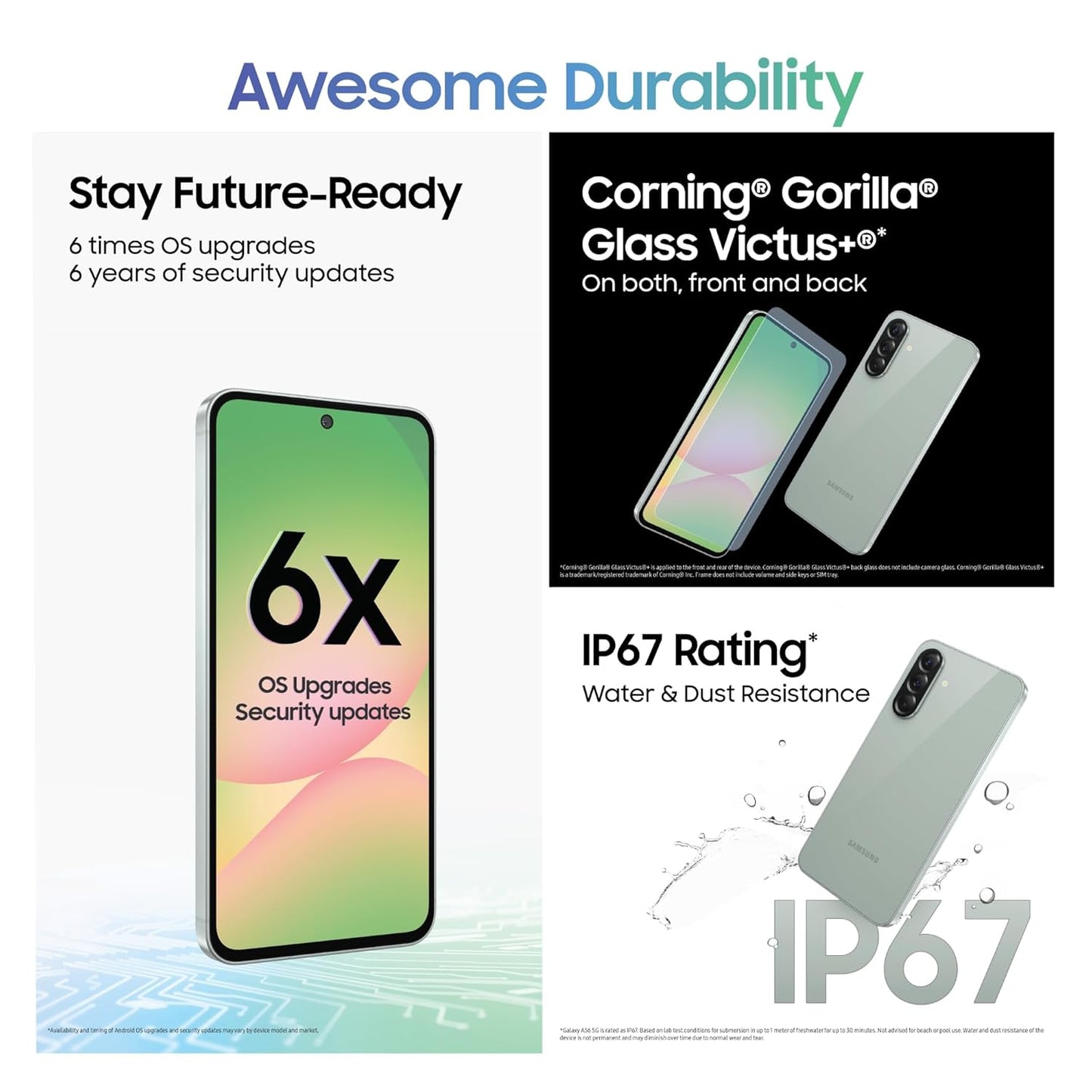 Samsung Galaxy A56 5G (Awesome Olive, 12GB, 256GB)