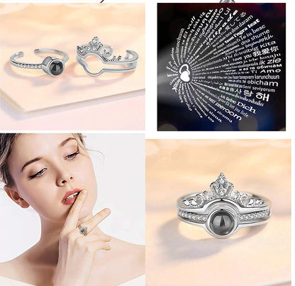 100 Languages 'I love you' ring