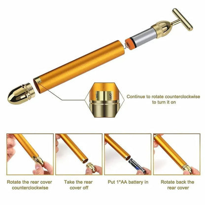 SC™ 24K Gold Electric Facial Massage Roller