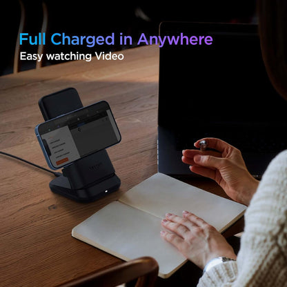 Spigen ArcPack 10000mAh 20W 5in1 Wireless Power Bank - Black | 10000mAh 5in1 Wireless Fast Charging