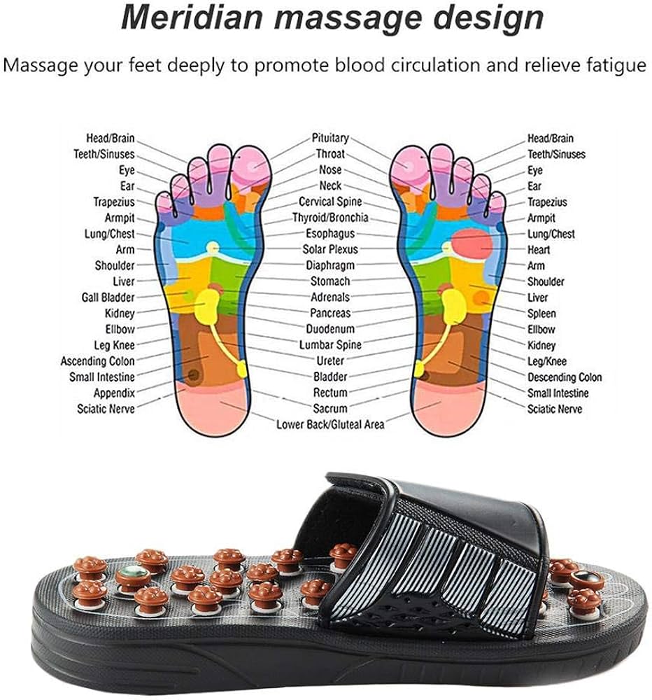 Acupressure Massage Sandals with Reflexology Nodes – Foot Pain Relief Slippers