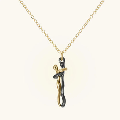 Hug Couple Pendant with Chain - A Symbol of Love and Togetherness